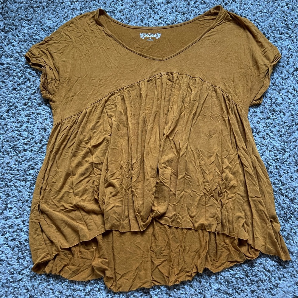 Mudd Peplum Top